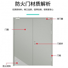 防火门甲级乙级丙级钢制防火门商场工程定制隔热防火门